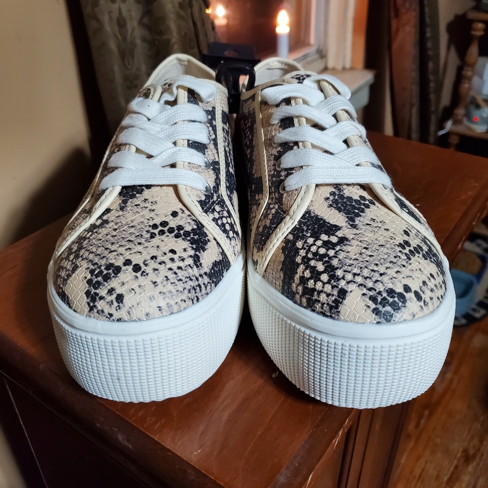 Torrid platform snake print sneakers